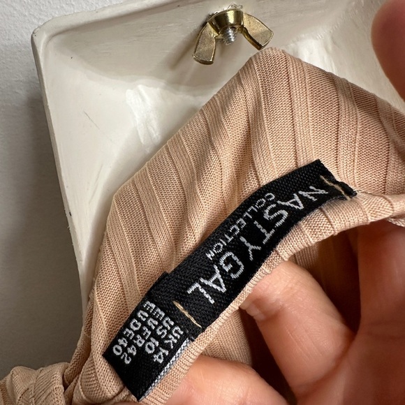 Nasty Gal Ribbed Crop Tank Top US 10 - Picture 5 of 8